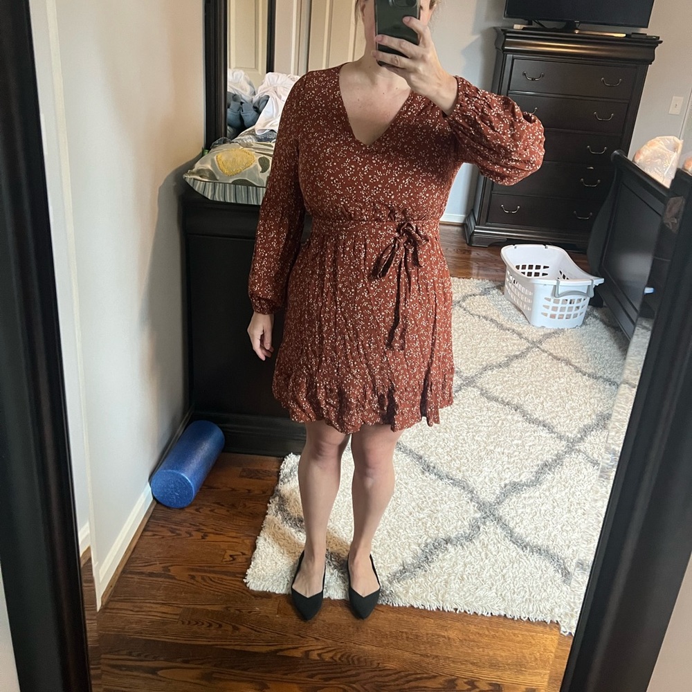 NWT brown dress size large